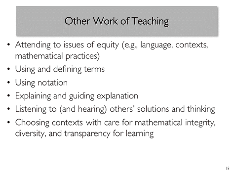 Other Work of Teaching